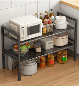 Metall Küchen spüle Rack Storage Organizer Erweiterbares Unter waschbecken Schrank regal für Badezimmer Aufbewahrung stopf freundlich - Product Image 3