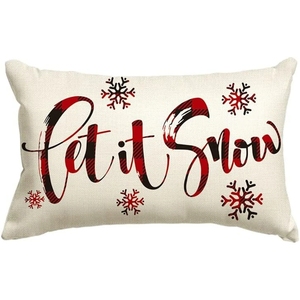 Fundas de Almohada Decorativas Navideñas con Frases, Decoración de Invierno, Fundas de Almohada Lumbares Navideñas Estilo Rústico para Sofá, Sala de Estar - Product Image 2