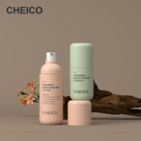 Flacon pompe sans air rond 30ml 50ml 100ml 120ml, sérigraphié, pour crème contour des yeux, lotion, crème visage, emballage cosmétique, personnalisé OEM