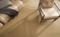 Plancher en bois de qualité AB de qualité supérieure Chêne blanc français allemand Revêtement de sol en bois d'ingénierie industriel Compatible avec la chaleur rayonnante