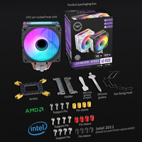 Enfriador de CPU de Escritorio ARGB Lovingcool, Ventilador de Disipador Térmico para Procesador LGA 1700 1200 1366 115x AM5 AM4, Refrigeración de Cobre