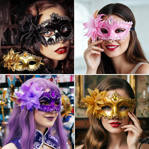 Masque sexy pour jeux <span class=keywords><strong>de</strong></span> devinettes et charades classiques, devinez qui, mystère d'homicide et LARP, <span class=keywords><strong>dessin</strong></span> créatif et jeux interactifs, jeux <span class=keywords><strong>de</strong></span> rupture <span class=keywords><strong>de</strong></span> glace - Product Image 6