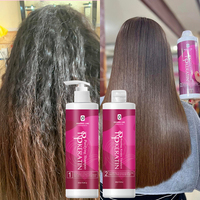 Traitement à la kératine brésilienne pour usage professionnel en salon, système de réparation et de lissage des cheveux, crème pour cheveux bouclés