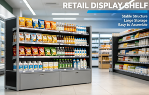 Étagères de rangement pour supermarchés PFT, métalliques, robustes, perforées des deux côtés, revêtement en poudre époxy, installation rapide - Product Image 4