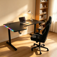 Support de casque lumineux haut de gamme personnalisable du fabricant d'origine à prix compétitif, noir, pour bureau de gaming, vente en gros