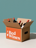 Boîte à vin de carton d'expédition de carton ondulé fort recyclable d'impression colorée avec des diviseurs pour le transport