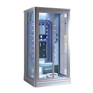 Cabine de Douche de Luxe Qualité Supérieure en Verre Transparent et Acrylique avec Massage Dorsal, Hammam et TV - Product Image 6