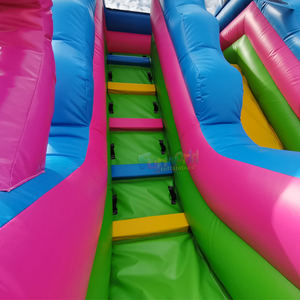 Castillo inflable comercial para fiestas infantiles, casas de brinco con forma de flamenco, tobogán acuático inflable para exteriores. - Product Image 3