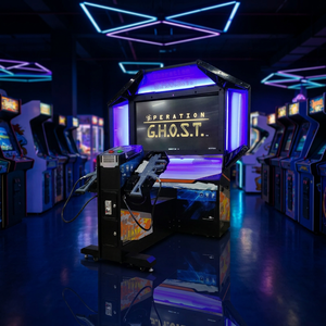 Borne d'arcade officielle GHOST Deluxe à monnayeur, pour 2 joueurs, avec simulateur de combat à pistolets tactiques - Product Image 4