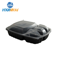 Hochgeschwindigkeits-Aluminium-CNC-Thermoformwerkzeug mit Heiß-/Kaltkanal und polierter Oberfläche für die Produktion von Einweg-Lunchboxen