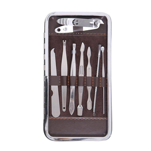 High Quality OEM Professional Manicure Set 12 Pieces Stainless Steel <b>Nail</b> <b>Tools</b> Hand Foot Facial Care Grooming Manicure Pedicure - Product Image 4