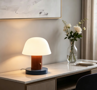Lampe de table vintage nordique de luxe abordable pour chambre à coucher, décoration et ambiance salon, lampe champignon