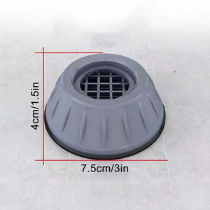 4 Pezzi <span class=keywords><strong>Supporti</strong></span> Antivibrazioni Manuali Antiscivolo in Gomma/Silicone per Riduzione del Rumore, Stabili, per <span class=keywords><strong>Lavatrice</strong></span> Showay - Product Image 5