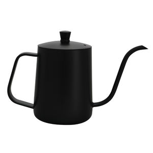 Instock 600ml Pot kopi baja tahan karat dengan tutup cerat mulut panjang Logo kustom kendi rumah penggunaan Pot air logam pegangan ketel tetes - Product Image 3