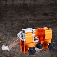 Affûteur de chaîne portable à manivelle personnalisé pour usine, affûteur de chaîne de tronçonneuse en métal, outil de quincaillerie domestique pour l'affûtage des chaînes