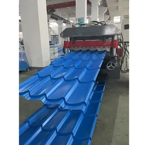 Filipinas Popular Mônaco Telha Largura Efetiva 1000mm Telha Telhado Folha Que Faz Máquina Rolo De Telha Glazed Forming Machine