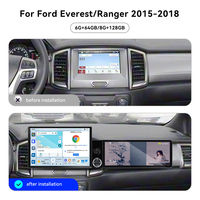 Écran ZWNAV 13,1"+12,3" pour Ford Everest/Ranger 2015-2018 Android 15 Carplay DSP GPS Autoradio Multimédia Stéréo 4G WiFi OEM