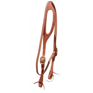Western Headstall Alta calidad Equitación Western Leather Headstall Horse Oneear - Product Image 1