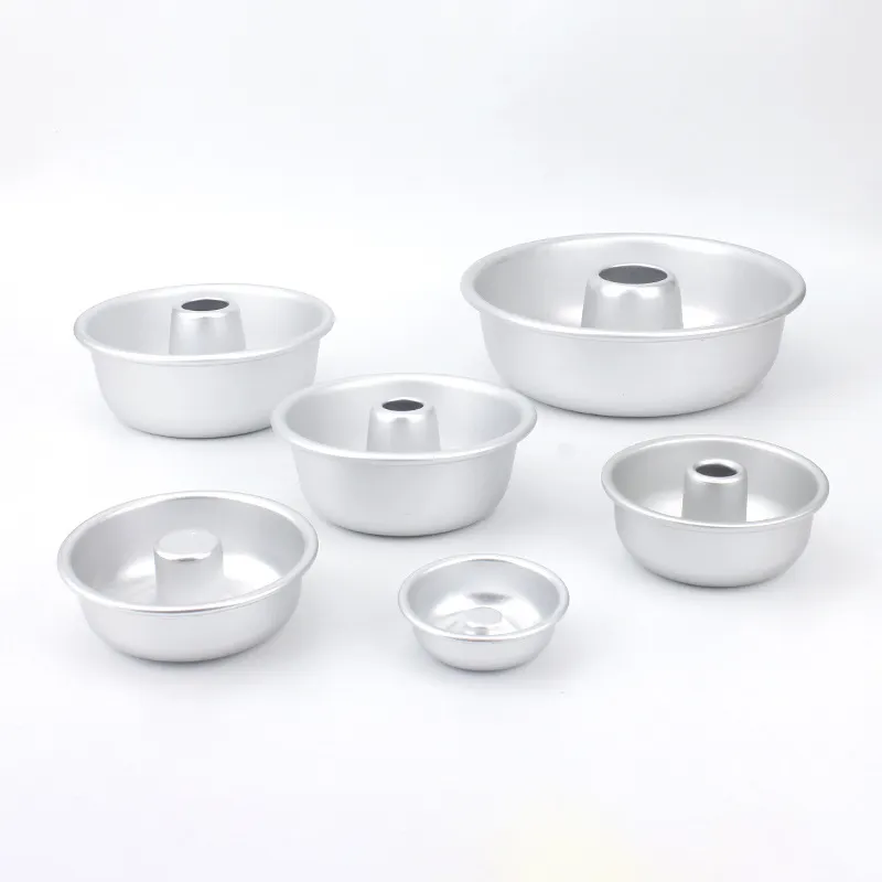 Dd2429 Aluminium Ringvorm Pan Dessert Bakken Non-Stick Donut Cakevorm Individuele Donut Pan Voor Bakken