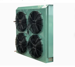 Condensador refrigerado por aire industrial tipo H de alta calidad Fácil instalación con material de cobre refrigerante R410A para almacenamiento en frío - Product Image 1