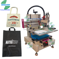Máquina de Serigrafía de Sobremesa para Bolsas de Tela no Tejida con Mesa de Impresión al Vacío para Película de PVC, Papel, Plástico y Bolsas de Tela
