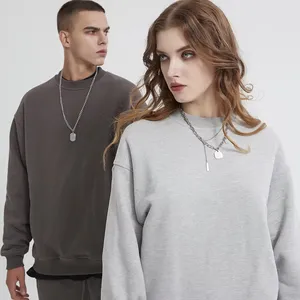Factory Wholesale Cotton Sweatshirts For Men Custom Logo Sweaters High Quality Crewneck Sweatshirt