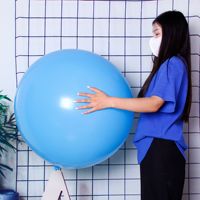 Balon lateks Jumbo 36 inci bermacam warna, balon lateks bulat 36 inci