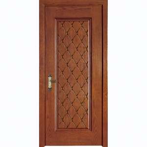 Porte en bois massif durable sur mesure de l'usine de Foshan, style italien, porte intérieure en bois pour chambre à coucher, porte intérieure de maison, porte de pièce pour maison - Product Image 1