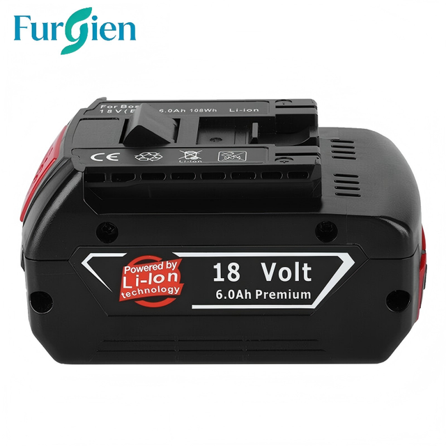 For BOSCH 18V 6Ah Lithium Ion Battery for Power Tools Rechargeable Electric Drill CE Certified 500 Cycles Compatible