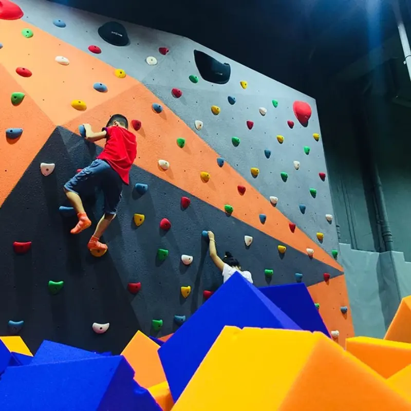 All'ingrosso attrezzature parco giochi al coperto pareti di arrampicata su roccia per il divertimento attivo