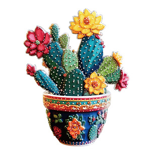 Wacocetoy <b>Cactus</b> Wooden Puzzle 2.5MM DIY Assembly <b>Toy</b> For Adults Flat Puzzle - Product Image 1
