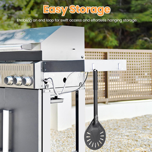 Pala per Pizza Forata da 7 Pollici in Acciaio Inossidabile, Spatola per Rotazione e Scorrimento della Pizza - Product Image 4