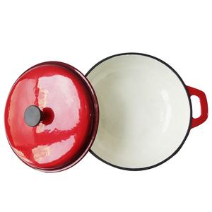 <span class=keywords><strong>Cocotte</strong></span> <span class=keywords><strong>ronde</strong></span> en <span class=keywords><strong>fonte</strong></span> émaillée colorée de 30cm personnalisée vente en gros d'ustensiles de cuisine casserole en <span class=keywords><strong>fonte</strong></span> pour four hollandais - Product Image 4
