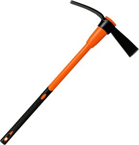 Pioche de jardinage robuste de 36 pouces avec manche en fibre de verre pour le déchaumage, la brise des roches et la coupe des racines - Product Image 1