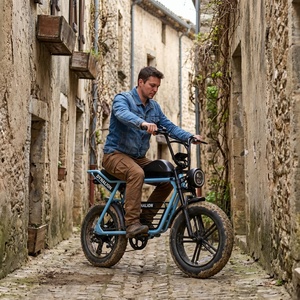 Bicicleta Eléctrica con Llantas Gruesas de Color Verde Personalizado, con Desviador de 7 Velocidades, Bicicleta para Recorridos Rurales y Exploración de Pueblos - Product Image 2