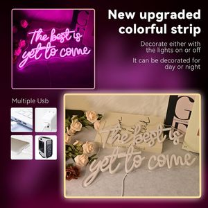 En İyisi Hala Geliyor Neon Tabela Pembe Harfli <span class=keywords><strong>Led</strong></span> Neon Işıklar Duvar Dekoru Neon Tabelaları - Product Image 6