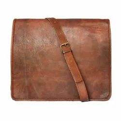 Sac pour ordinateur portable de qualité supérieure en cuir véritable marron pour hommes et femmes, personnalisable, fait main - Product Image 5