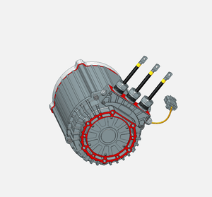 Motor Eléctrico PMSM Trifásico <span class=keywords><strong>de</strong></span> 96V 15kw 180N.m con Enfriamiento por Aire, Venta Directa <span class=keywords><strong>de</strong></span> Fabricantes Chinos, Bajo Precio, para Entrega <span class=keywords><strong>de</strong></span> Última Milla - Product Image 6