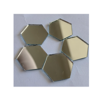 Tuiles de mosaïque de mini miroir en verre carré auto-adhésif de forme irrégulière pour les projets de boule de disco de bricolage d'artisanat (10x10mm)