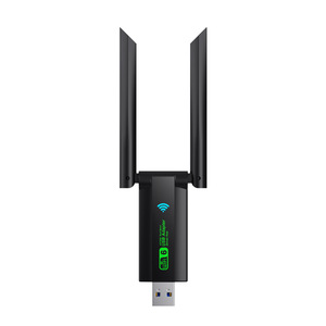 PIX-LINK AX1800 <span class=keywords><strong>WiFi</strong></span> 6 USB3.0 Adaptateur réseau sans fil pour ordinateur de bureau double bande avec 2 antennes à gain élevé prend en charge Windows 11/10 - Product Image 1