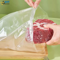 Sac en plastique transparent à ouverture plate de type extractible pour le stockage des aliments