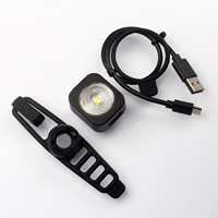 Luz LED Trasera para Bicicleta Súper Brillante de 200 Lúmenes, Luz Blanca y Roja para Ciclismo Nocturno, Lámpara Intermitente de Seguridad, Recargable por USB, Impermeable IPX4