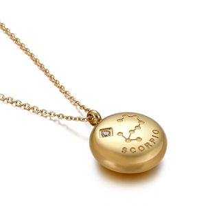 MECYLIFE Collier étoile céleste en or 18 carats étanche sans ternissement Bijoux Collier signe <span class=keywords><strong>du</strong></span> zodiaque minimaliste Collier <span class=keywords><strong>horoscope</strong></span> - Product Image 3