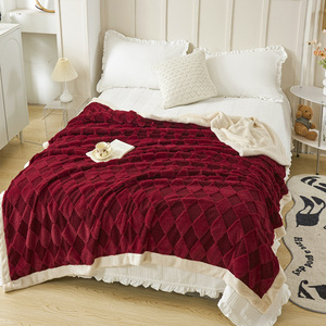 ผ้าสักหลาดขนกระต่ายไทยสีทึบผ้าห่มสารพัดประโยชน์สองคนสำหรับหนึ่งคน - Product Image 2