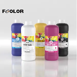 Fcolor 핫 세일 프리미엄 DTF 안료 잉크 엡손 XP600 L1800 DX5 i3200 화이트 잉크 애완 동물 필름 프린터