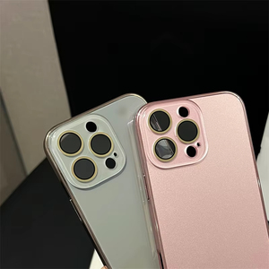 Custodia di Lusso in Vetro Temperato con Protezione Fotocamera per <span class=keywords><strong>iPhone</strong></span> 16 15 14 13 12 11 Plus 16E 17 ProMax 17 Air Anti-caduta - Product Image 1