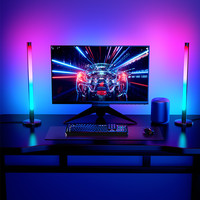 Penyangga Komputer Desktop Terlaris Lampu Musik RGB Dekorasi Rumah Lampu Musik LED Berjenjang