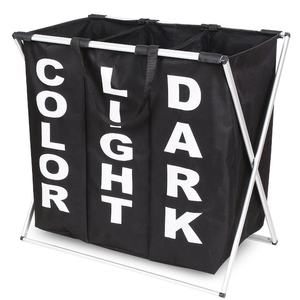 Jumbo <span class=keywords><strong>Triple</strong></span> Oxford <span class=keywords><strong>ropa</strong></span> <span class=keywords><strong>sucia</strong></span> <span class=keywords><strong>cesto</strong></span> bolsa de mano con correa - Product Image 3