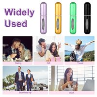 Vaporisateur de parfum en aluminium de 5 ml avec pompe, accessoire de voyage sûr et élégant - Commande minimum de 100 pièces