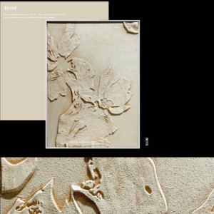 2025 Bán Buôn Tùy Chỉnh Tường Trừu Tượng Nghệ Thuật Wabi Sabi Khách Sạn Tường Nghệ Thuật 100% Handmade 3D Kết Cấu Thạch Cao Sơn - Product Image 5